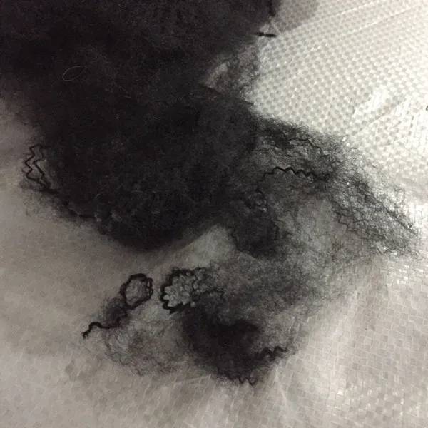 Dope dyed black Nylon /Polyester staple fiber