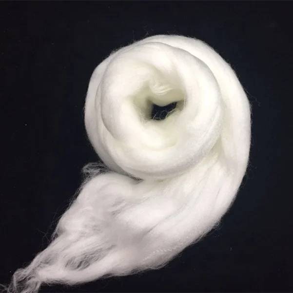 Nylon de poliamida 6,66 Tops 2.5dx88mm 3dx88mm Semi-Semi-Dull White White Virgin Hyarn Retardante de la llama