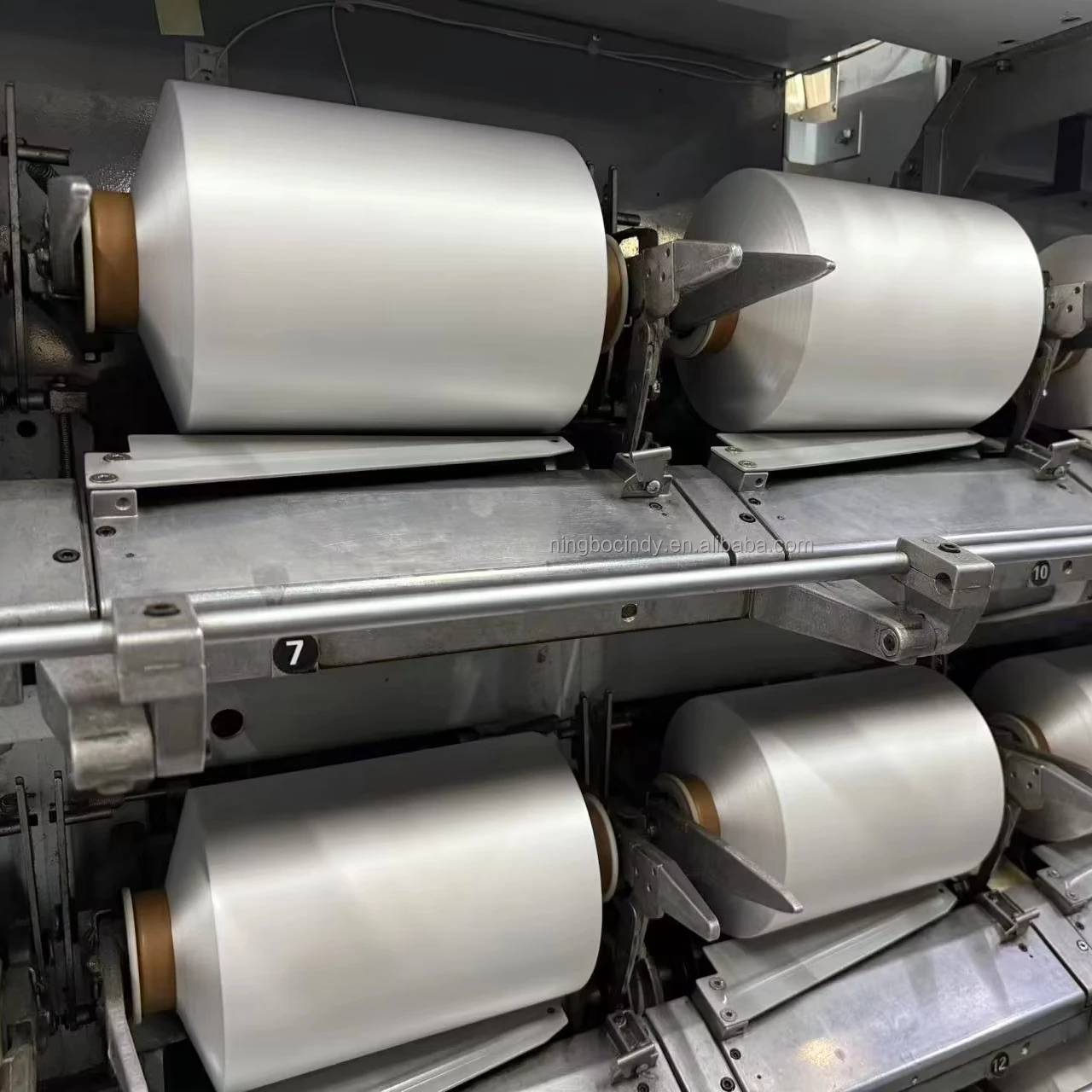 Factory Supply Solid Virgin White Core Spun Yarn 55D/24F Polyester Spandex PBT DTY Filament and 75D/24F Nylon Fiber for Knitting