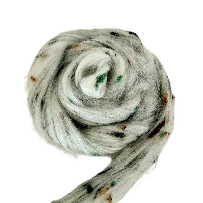 나일론 폴리에스터 아크릴 비스코스 울 NOPE 섬유 팬시 탑 루렉스 도프 염색 컬러 3D x 88mm/98mm/102mm 원사 방적