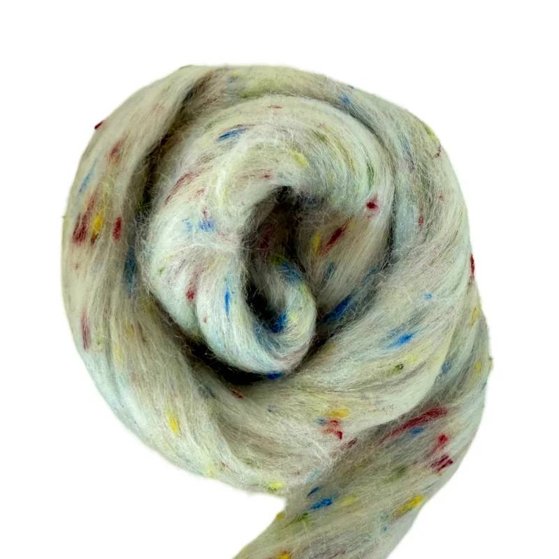 나일론 폴리에스터 아크릴 비스코스 울 NOPE 섬유 팬시 탑 루렉스 도프 염색 컬러 3D x 88mm/98mm/102mm 원사 방적